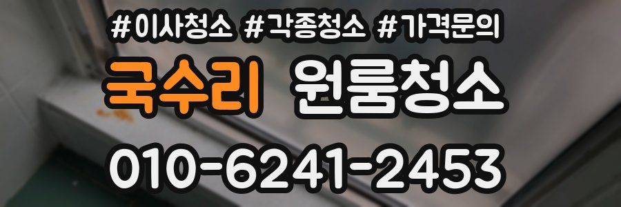 국수리 이사청소