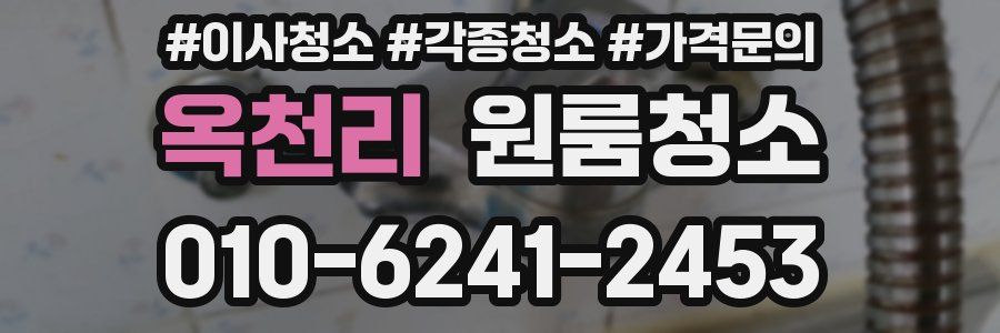 옥천리 이사청소