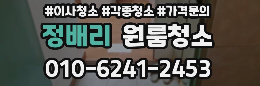 정배리 이사청소