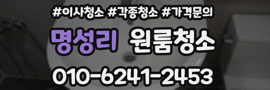 명성리 이사청소