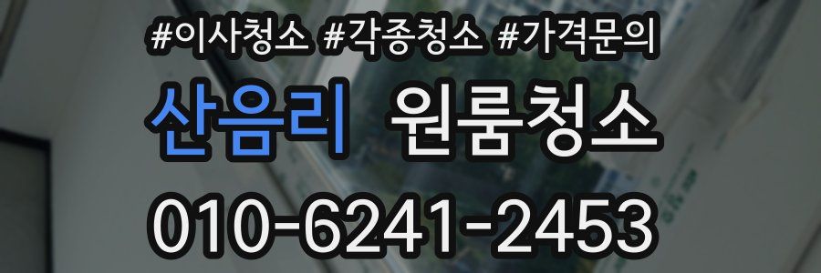 산음리 이사청소