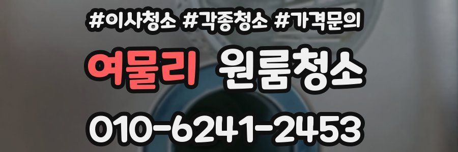 여물리 이사청소