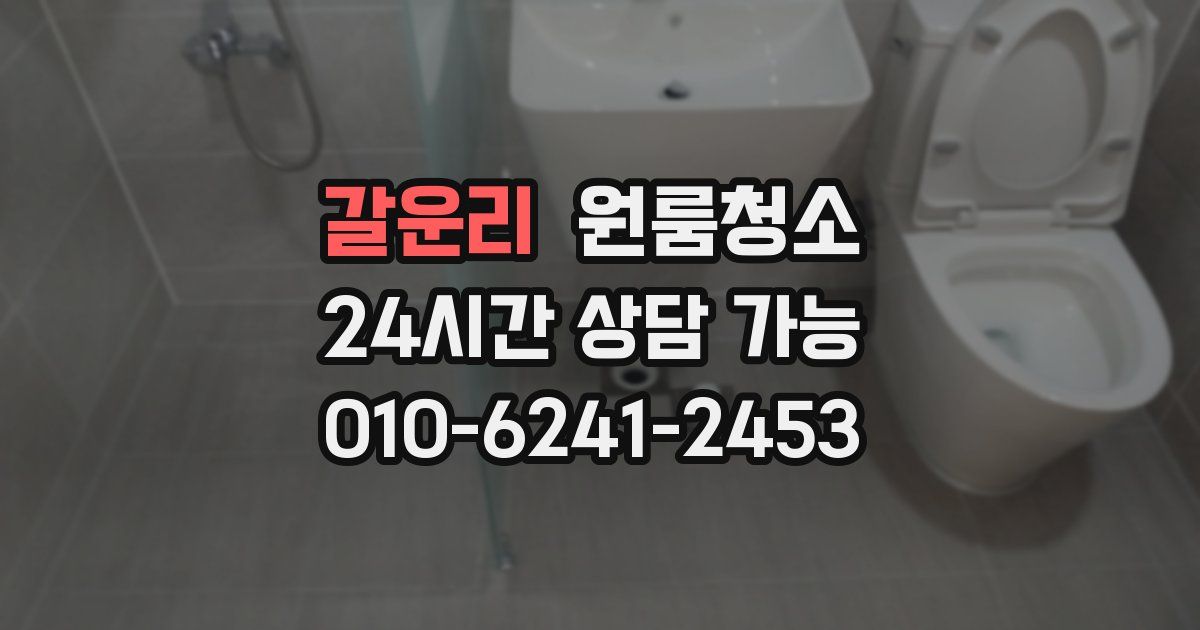 갈운리 입주청소