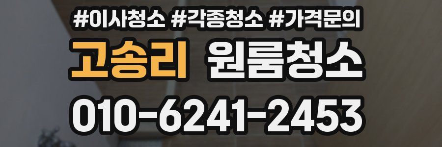 고송리 이사청소