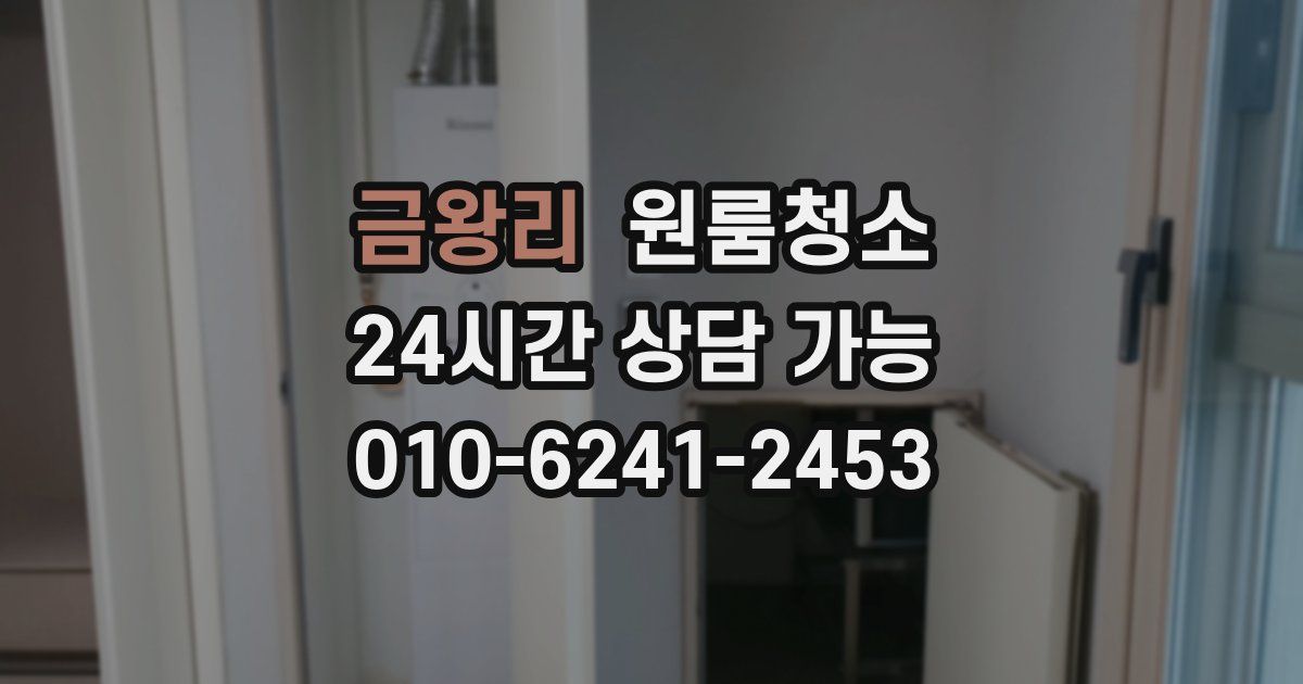 금왕리 입주청소