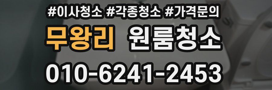 무왕리 이사청소