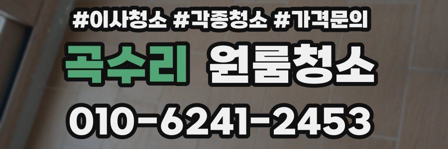 곡수리 이사청소