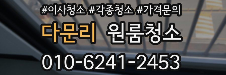 다문리 이사청소