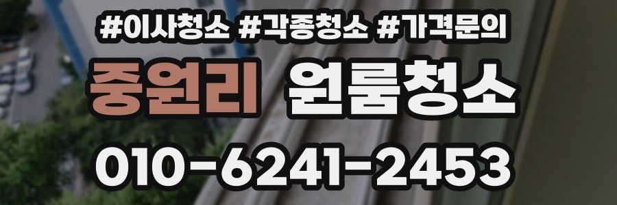 중원리 이사청소