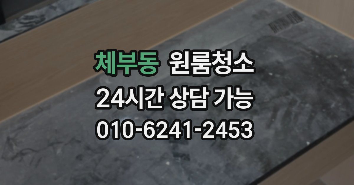 체부동 입주청소