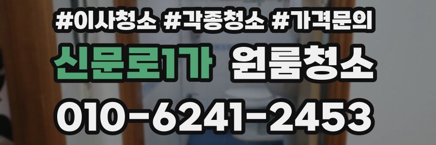 신문로1가 이사청소