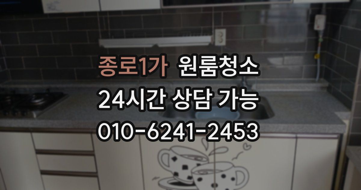 종로1가 입주청소