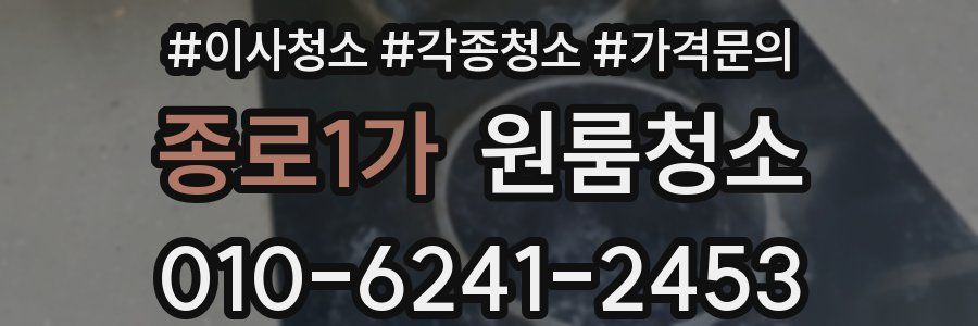 종로1가 이사청소