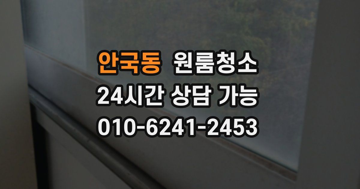 안국동 입주청소