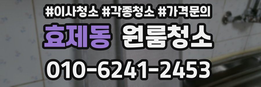 효제동 이사청소