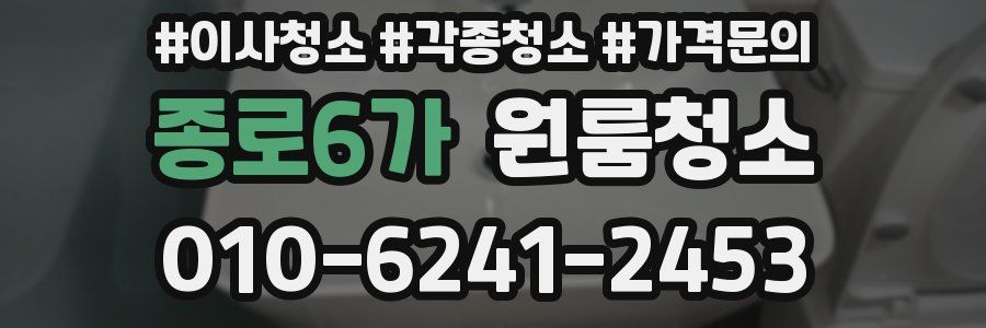 종로6가 이사청소