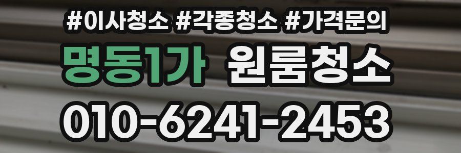 명동1가 이사청소