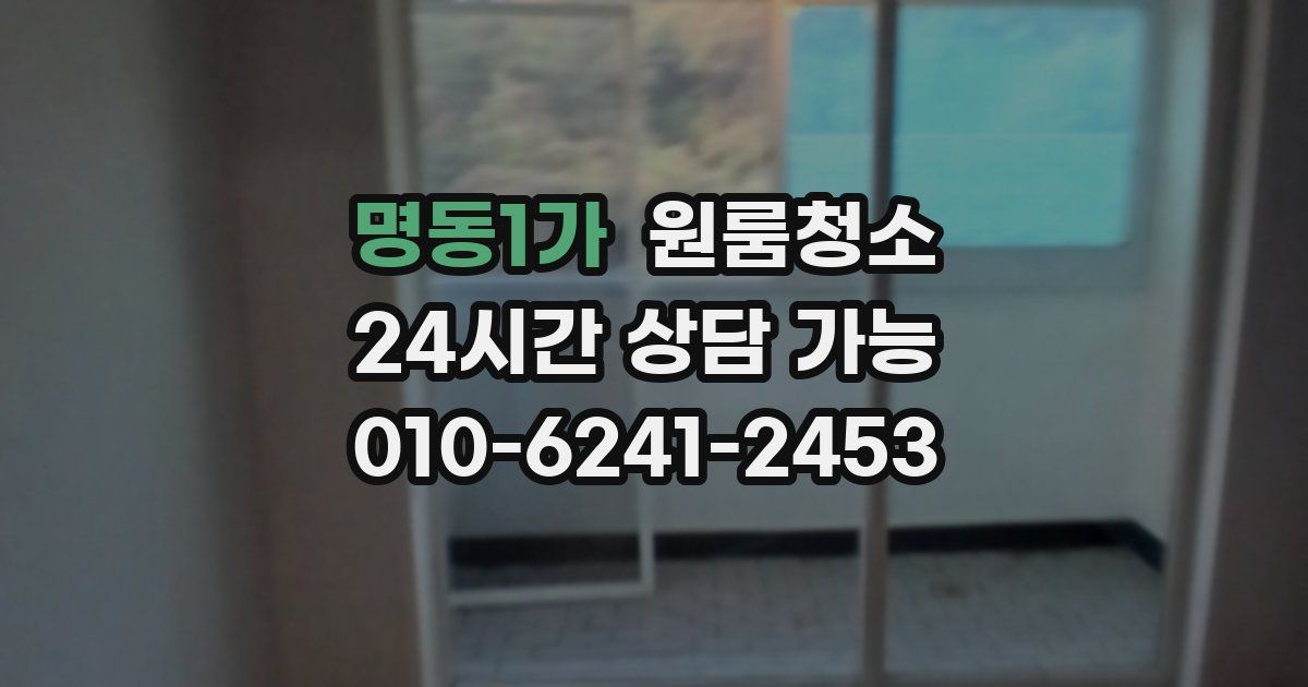 명동1가 입주청소