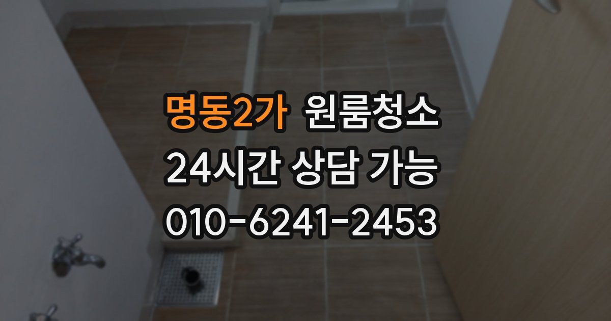 명동2가 입주청소