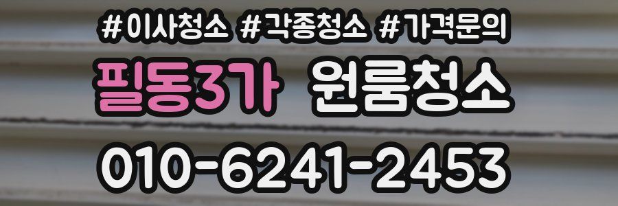 필동3가 이사청소