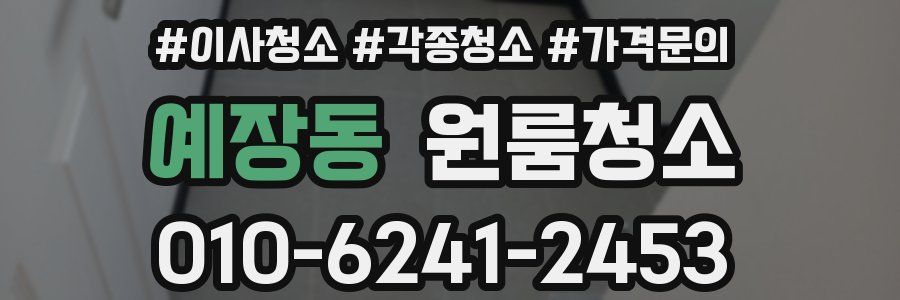 예장동 이사청소