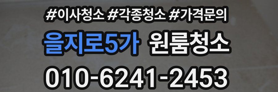 을지로5가 이사청소
