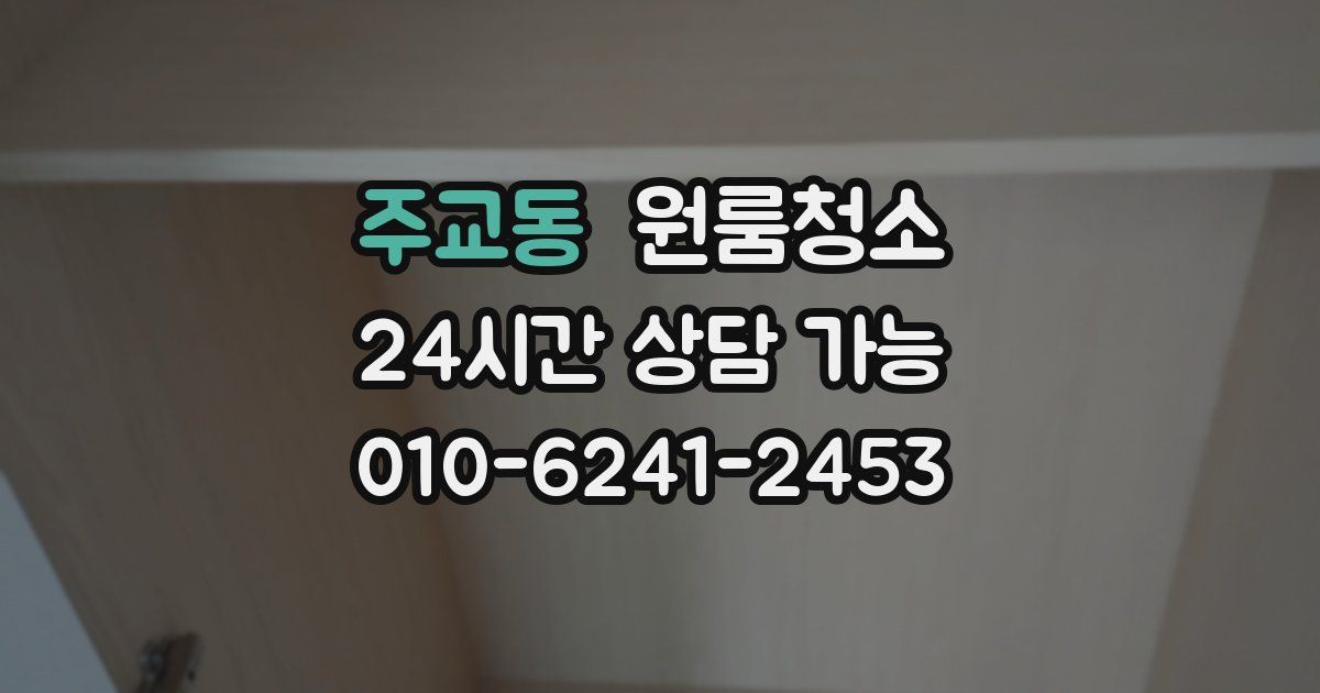 주교동 입주청소