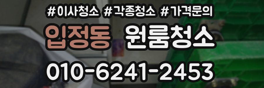 입정동 이사청소