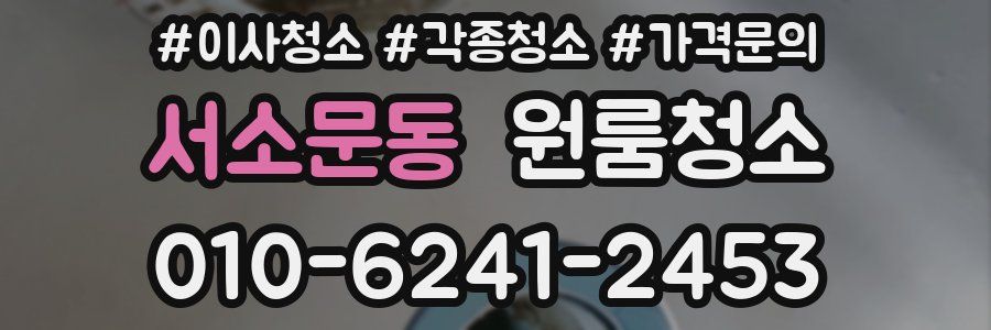 서소문동 이사청소