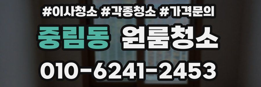 중림동 이사청소