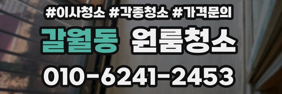 갈월동 이사청소