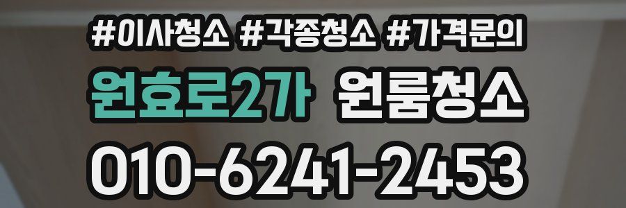 원효로2가 이사청소
