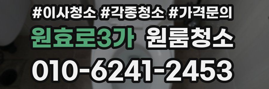 원효로3가 이사청소