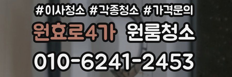 원효로4가 이사청소