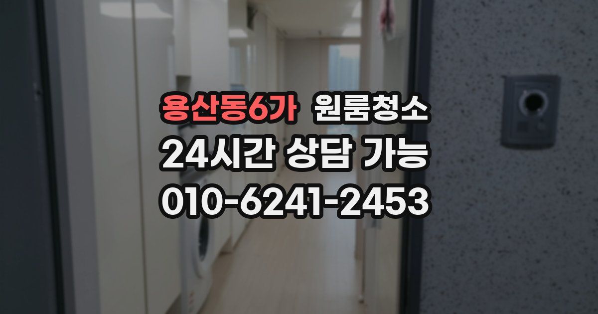 용산동6가 입주청소