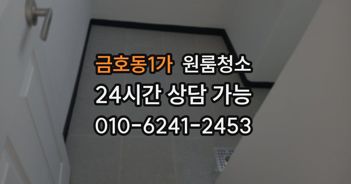 금호동1가 입주청소