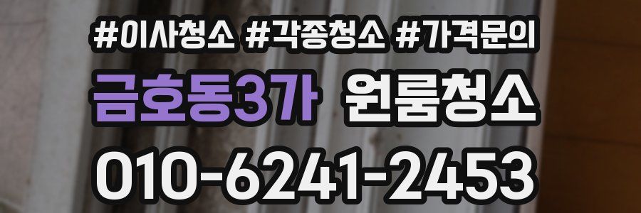 금호동3가 이사청소