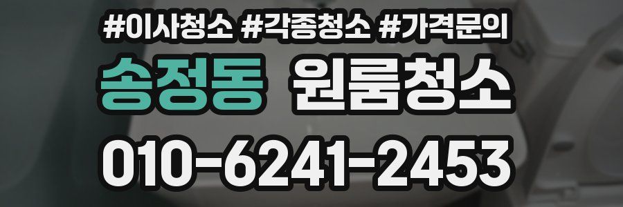 송정동 이사청소