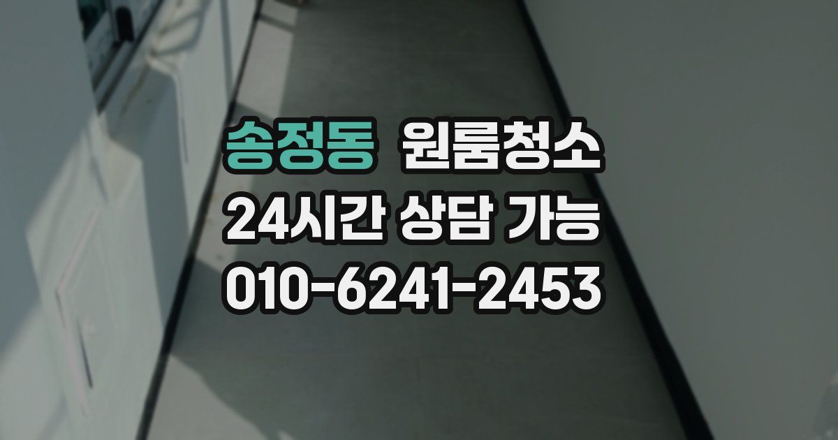 송정동 입주청소