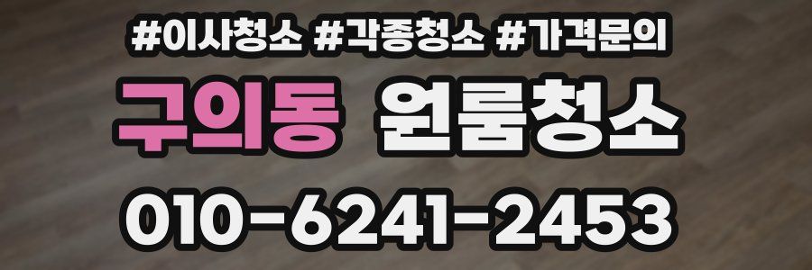 구의동 이사청소