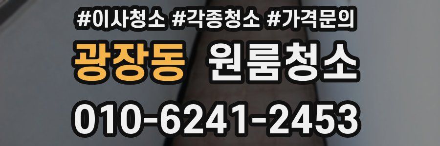 광장동 이사청소