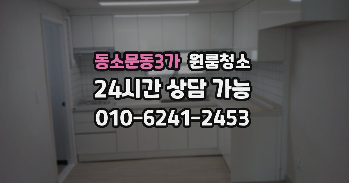 동소문동3가 입주청소