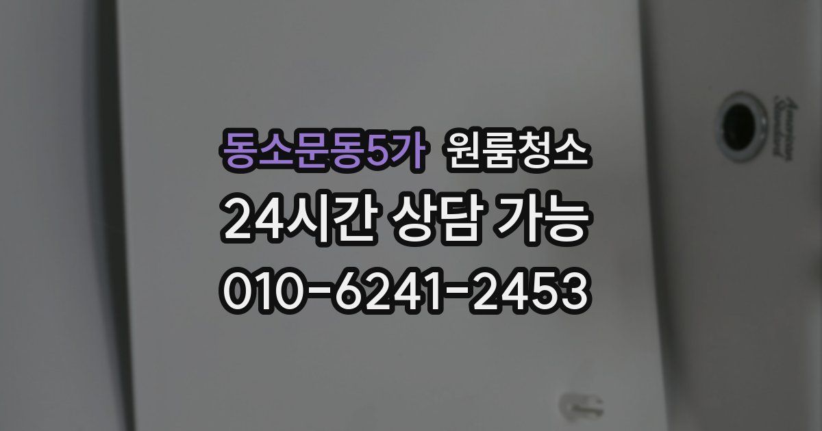 동소문동5가 입주청소