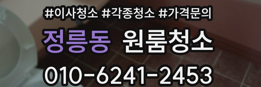 정릉동 이사청소