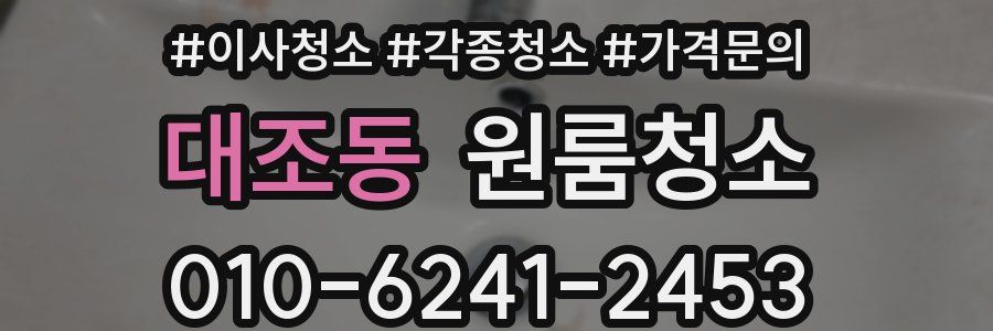 대조동 이사청소