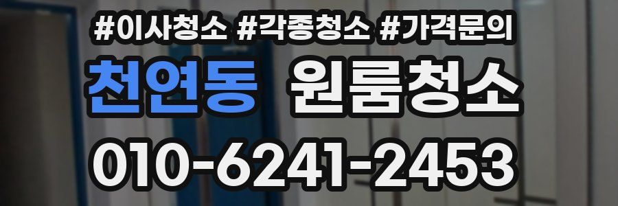 천연동 이사청소