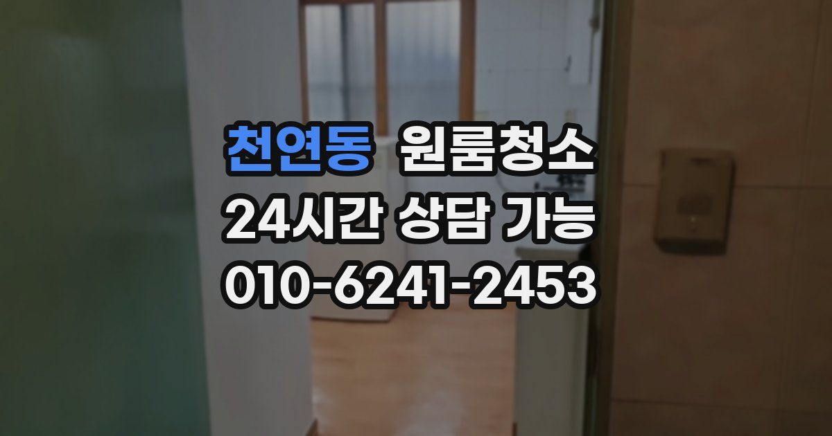 천연동 입주청소