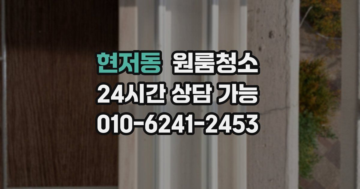 현저동 입주청소