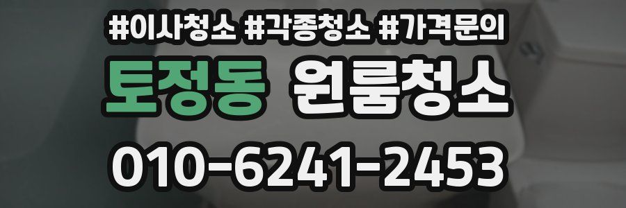토정동 이사청소