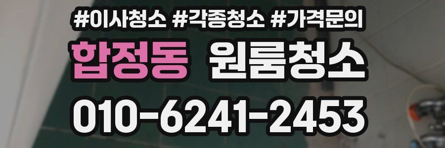 합정동 이사청소